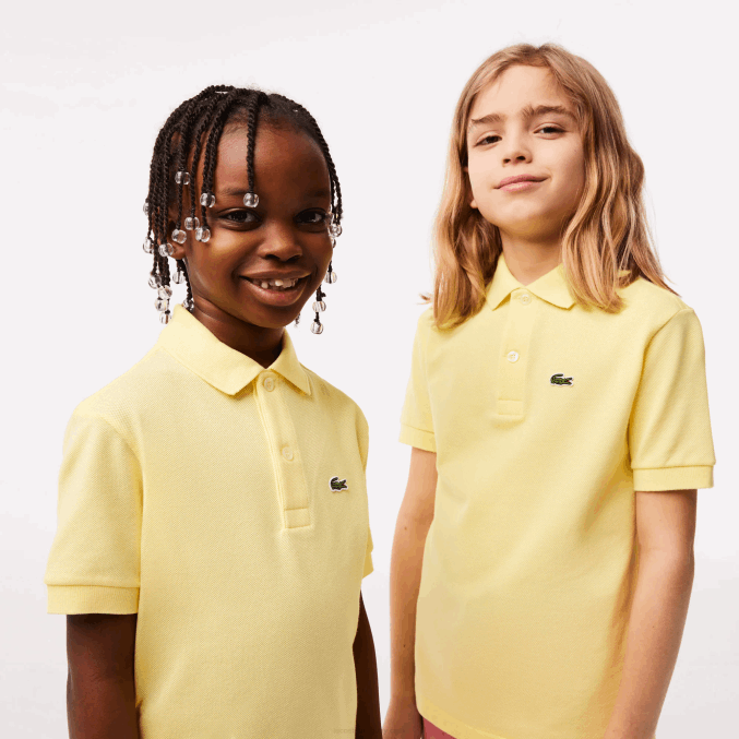 amarillo 107 VVL0A3131 niños Lacoste polo de petit piqué regular fit