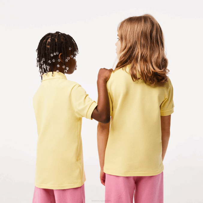 amarillo 107 VVL0A3131 niños Lacoste polo de petit piqué regular fit