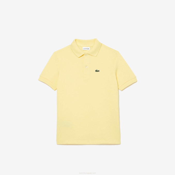 amarillo 107 VVL0A3131 niños Lacoste polo de petit piqué regular fit