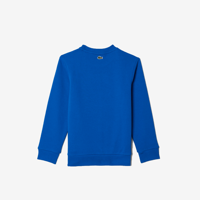 azul k1q VVL0A3241 niños Lacoste sudadera color block con logo en contraste