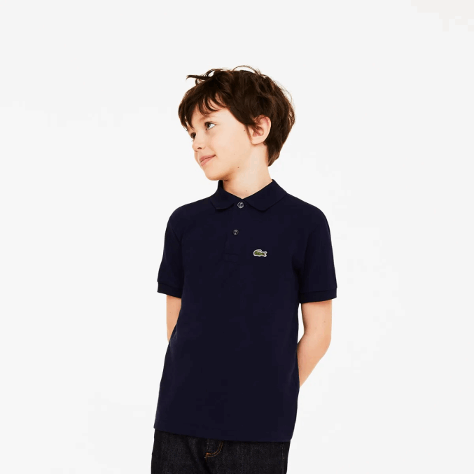 azul marino 166 VVL0A3002 niños Lacoste polo de petit piqué regular fit