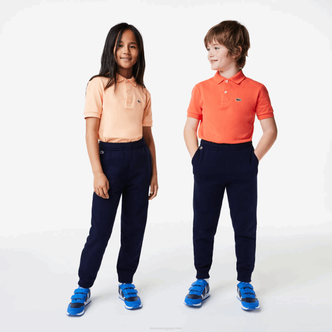azul marino 166 VVL0A3197 niños Lacoste pantalones de chándal con diseño colour block