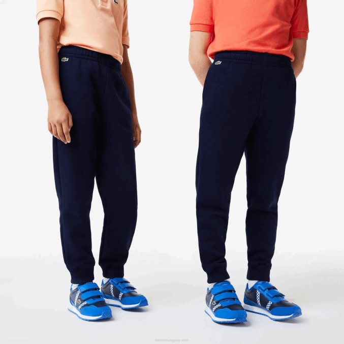 azul marino 166 VVL0A3197 niños Lacoste pantalones de chándal con diseño colour block