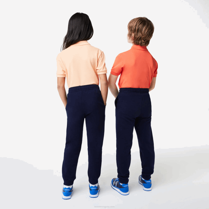 azul marino 166 VVL0A3197 niños Lacoste pantalones de chándal con diseño colour block