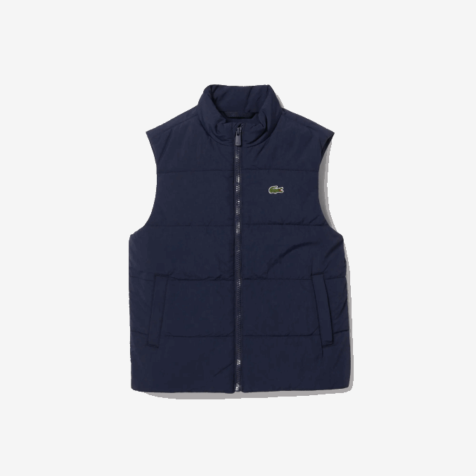 azul marino 166 VVL0A3213 niños Lacoste chaleco repelente al agua