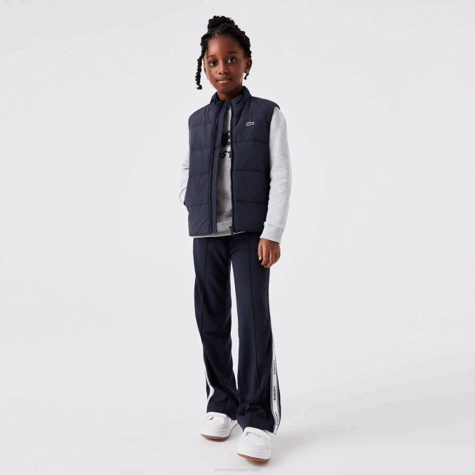 azul marino 166 VVL0A3213 niños Lacoste chaleco repelente al agua