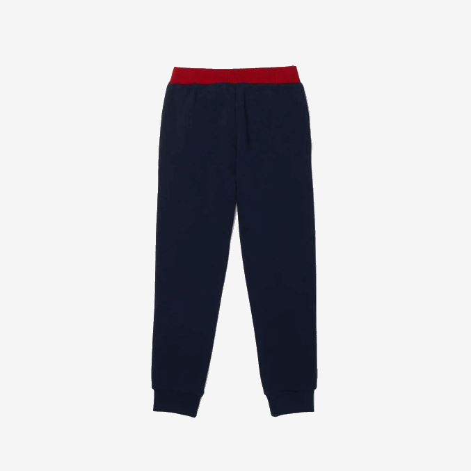azul marino 166 VVL0A3266 niños Lacoste pantalones de chándal con cinturilla de color