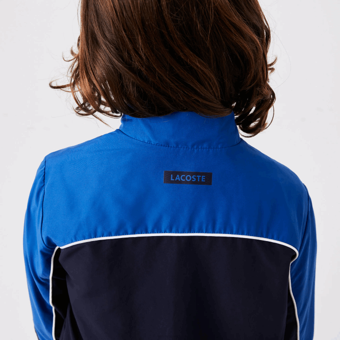 azul marino 976 VVL0A3209 Niños Lacoste chándal deportivo con bloques de color