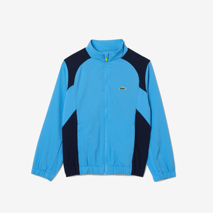 azul marino y25 VVL0A3186 niños Lacoste chándal deportivo de tenis con bloques de color