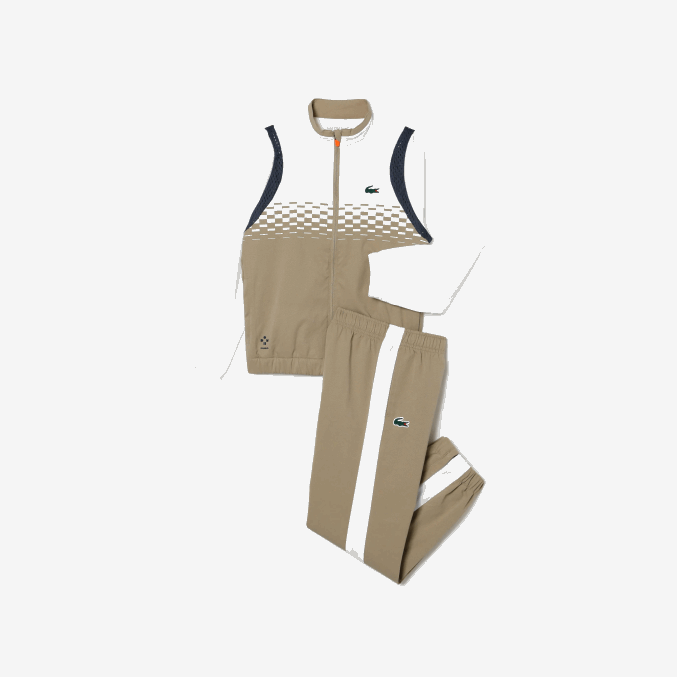 beige blanco azul naranja wri VVL0A3042 Niños Lacoste conjunto jogger tennis x daniil medvedev
