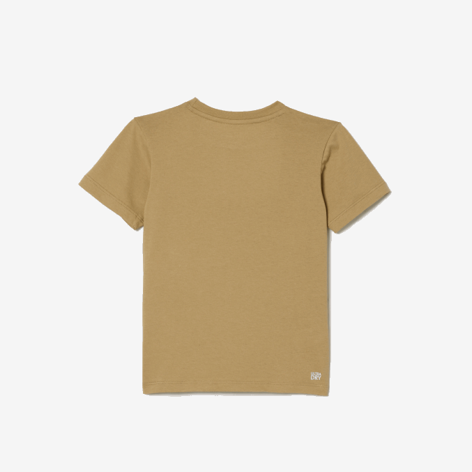 beige naranja vi2 VVL0A3018 niños Lacoste camiseta sport tennis jersey tecnico oversize cocodrilo