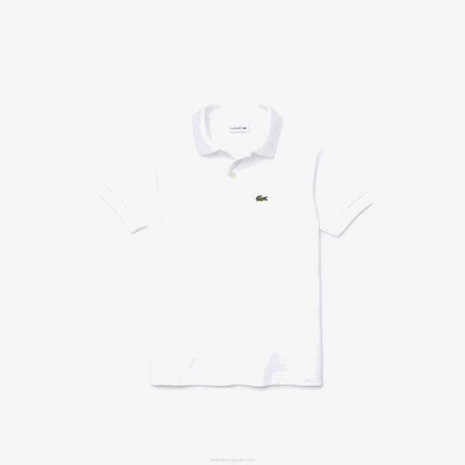 blanco 001 VVL0A3000 niños Lacoste polo de petit piqué regular fit