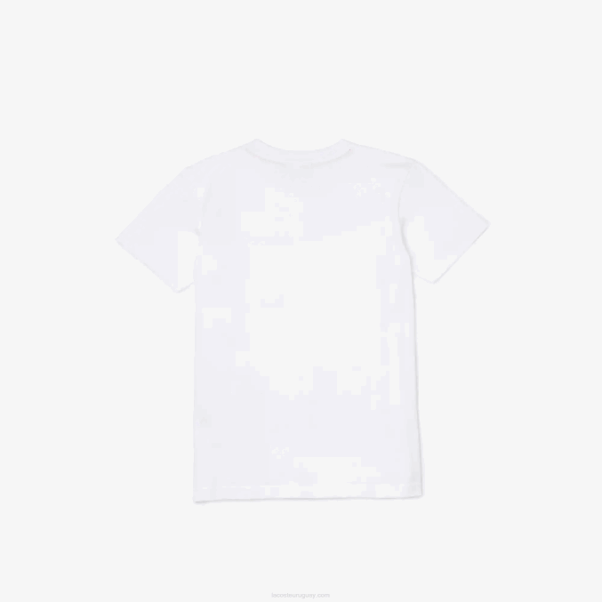 blanco 001 VVL0A3129 niños Lacoste playera con cuello en V