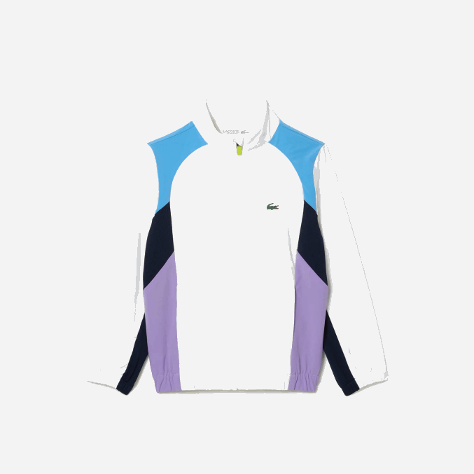 blanco azul marino violeta 6hu VVL0A3185 niños Lacoste chándal deportivo de tenis con bloques de color