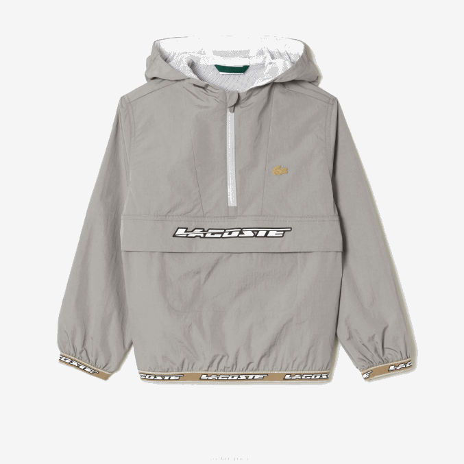 kzw gris VVL0A3065 niños Lacoste chaqueta con capucha