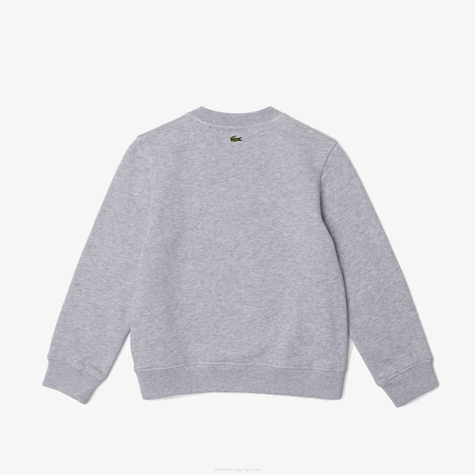 lomo gris cca VVL0A3050 niños Lacoste sudadera de algodón orgánico