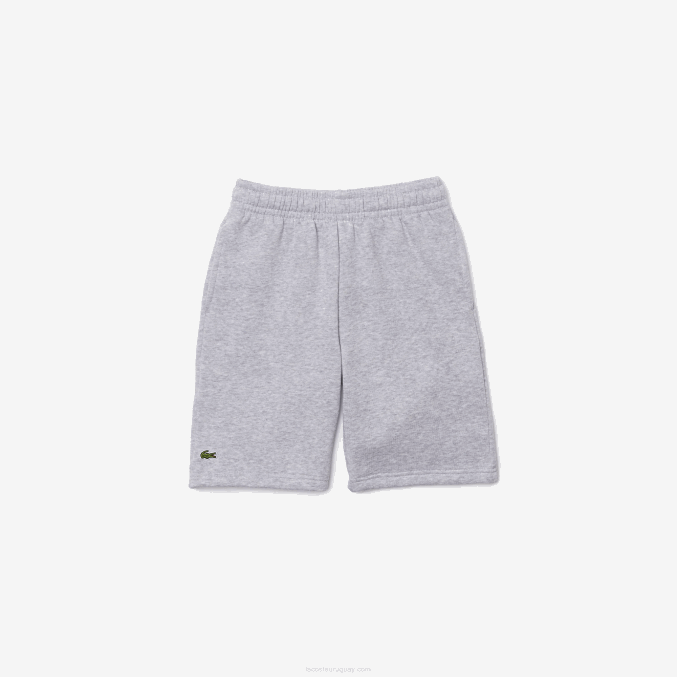 lomo gris cca VVL0A3101 niños Lacoste shorts de felpa de algodón orgánico peinado