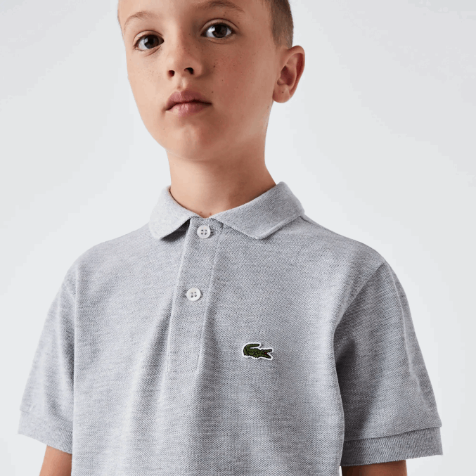 lomo gris cca VVL0A3126 niños Lacoste polo de petit piqué regular fit