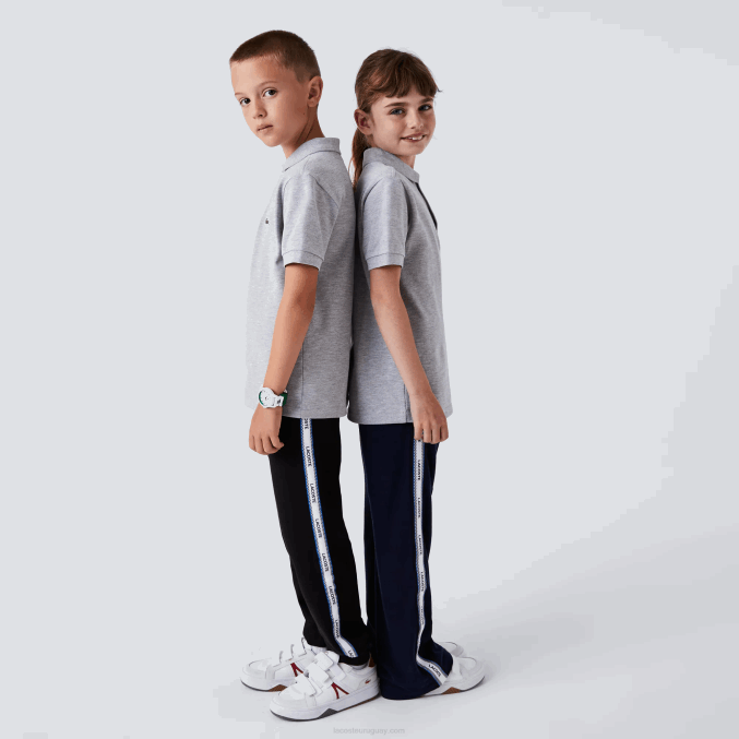 lomo gris cca VVL0A3126 niños Lacoste polo de petit piqué regular fit