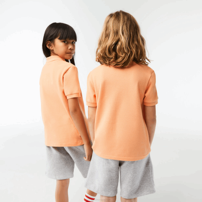naranja claro heb VVL0A3123 niños Lacoste polo de petit piqué regular fit