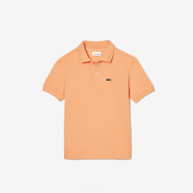naranja claro heb VVL0A3123 niños Lacoste polo de petit piqué regular fit