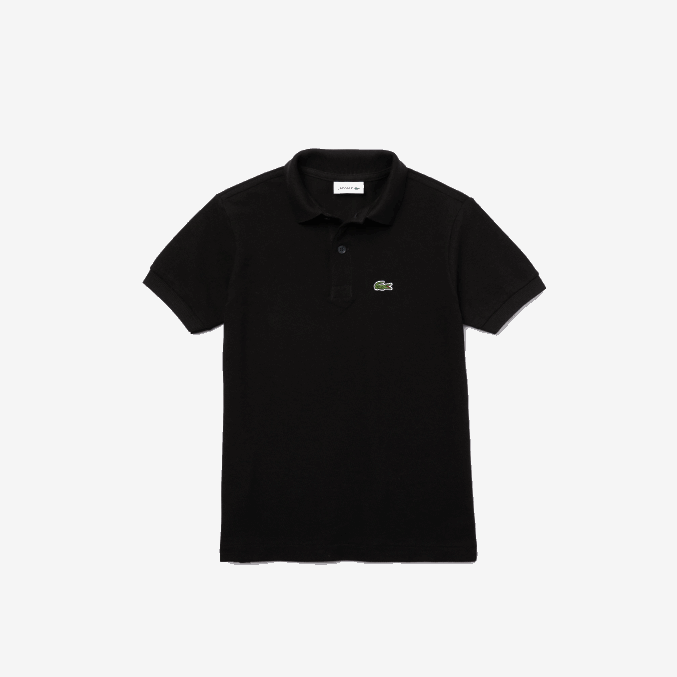negro 031 VVL0A3001 niños Lacoste polo de petit piqué regular fit