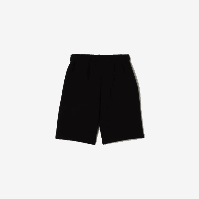 negro 031 VVL0A3099 niños Lacoste shorts de felpa de algodón orgánico peinado
