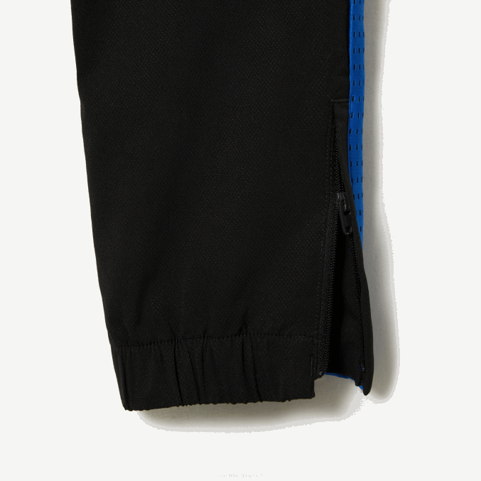 negro azul amarillo ayf VVL0A3047 Niños Lacoste jogger de tenis con bloques de color