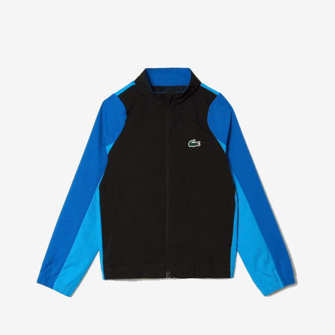 negro azul amarillo ayf VVL0A3047 Niños Lacoste jogger de tenis con bloques de color