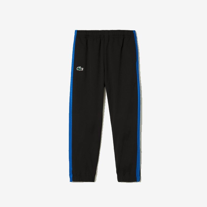 negro azul amarillo ayf VVL0A3047 Niños Lacoste jogger de tenis con bloques de color