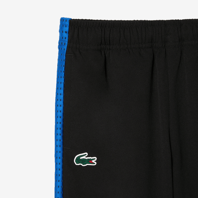 negro azul amarillo ayf VVL0A3047 Niños Lacoste jogger de tenis con bloques de color