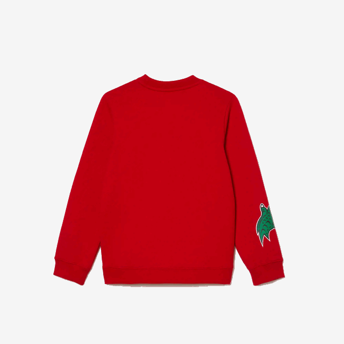 rojo 240 VVL0A3193 niños Lacoste sudadera con estampado de cómic