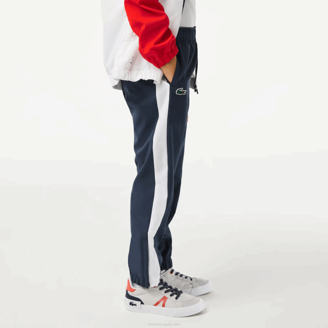 rojo blanco azul cf1 VVL0A3043 Niños Lacoste conjunto jogger tennis x daniil medvedev