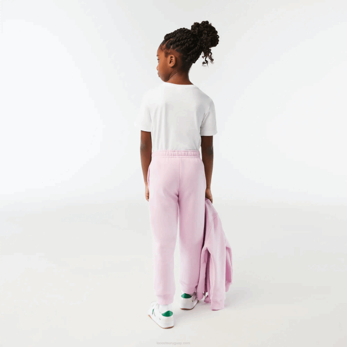 rosa z4h VVL0A3212 niños Lacoste pantalones de chándal con diseño colour block