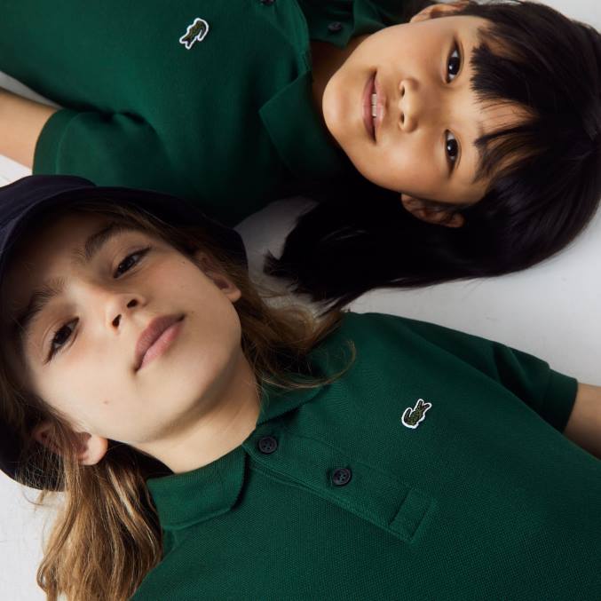 verde 132 VVL0A3133 niños Lacoste polo de petit piqué regular fit