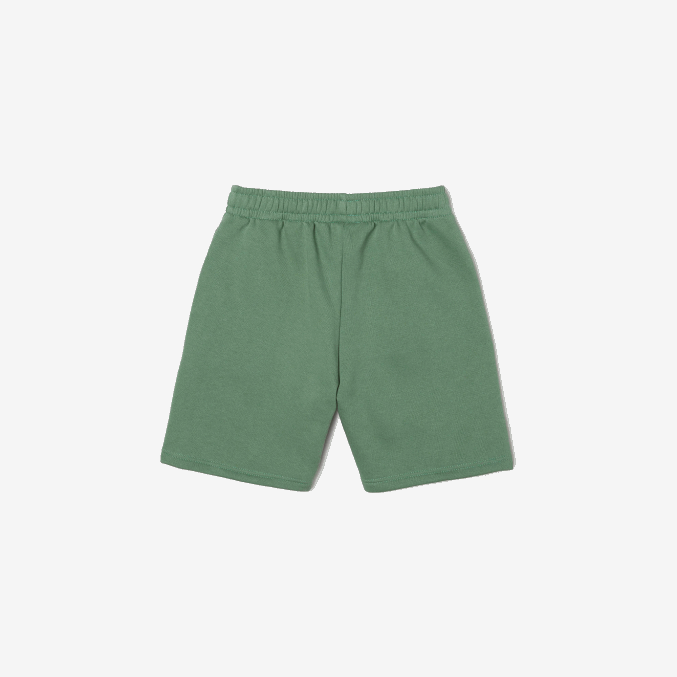 verde caqui kx5 VVL0A3098 niños Lacoste shorts de felpa de algodón orgánico peinado