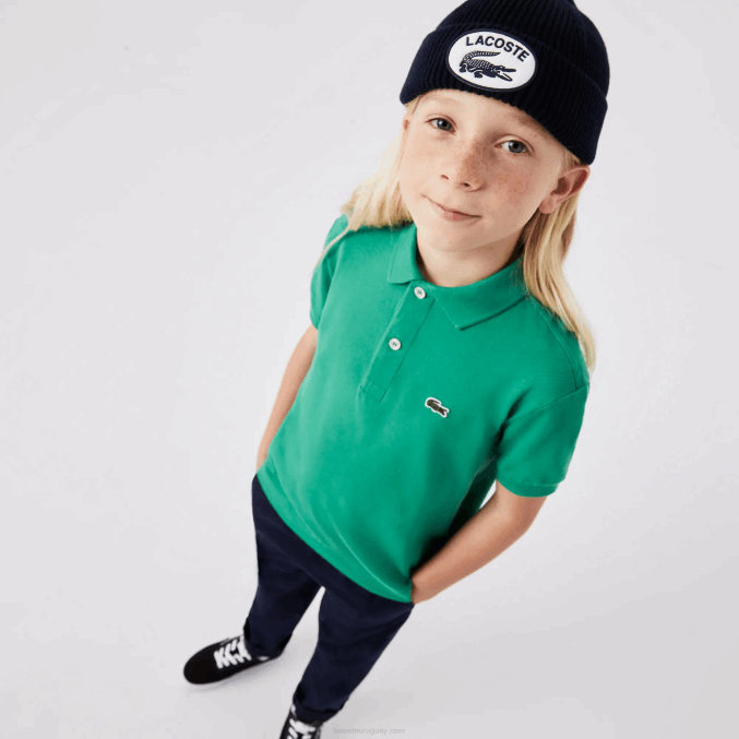 verde hd2 VVL0A3155 niños Lacoste polo de petit piqué regular fit