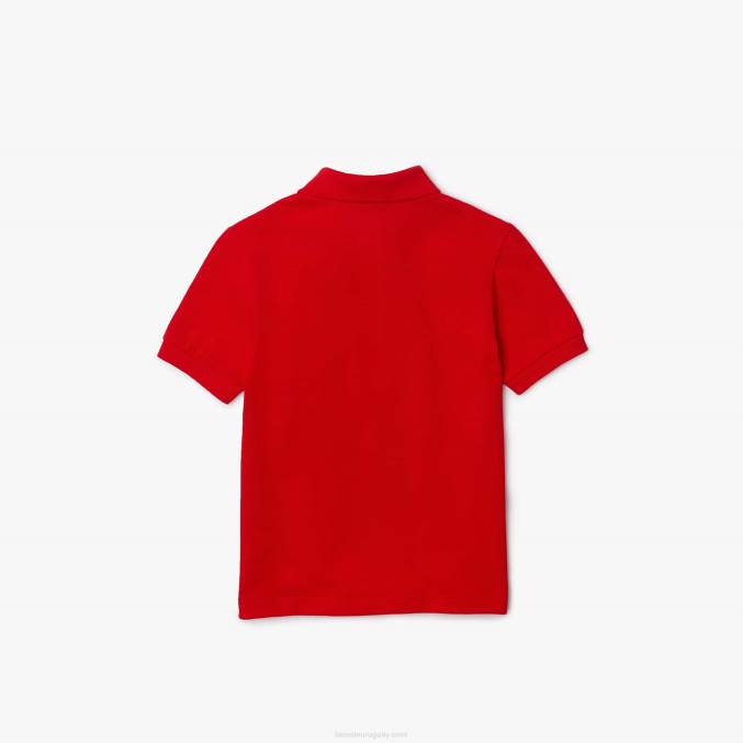 wtu rojo VVL0A3171 niños Lacoste polo de petit piqué regular fit