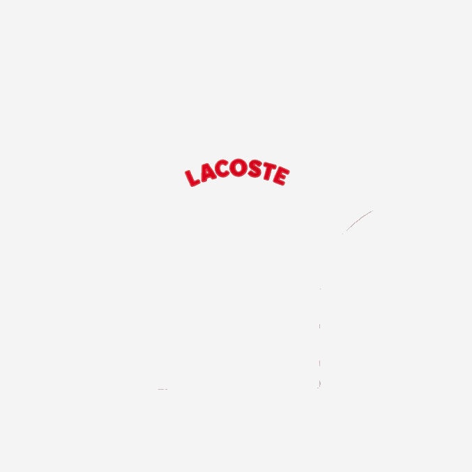 blanco rojo b6c VVL0A2964 niños Lacoste polo de piqué de algodón con letras heritage