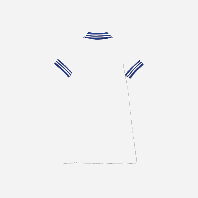 blanco azul nnv VVL0A3295 chicas Lacoste vestido polo de piqué bordado