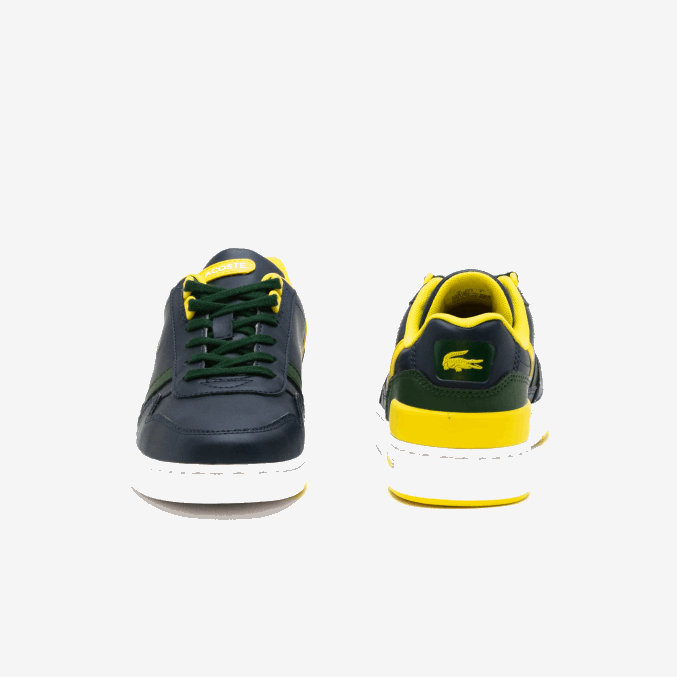 azul marino y verde 2s3 VVL0A3315 juniors Lacoste tenis sintéticos con clip en T