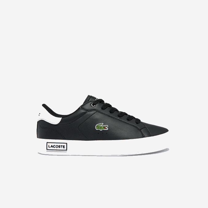 blanco y negro 312 VVL0A3309 juniors Lacoste tenis sintéticos powercourt
