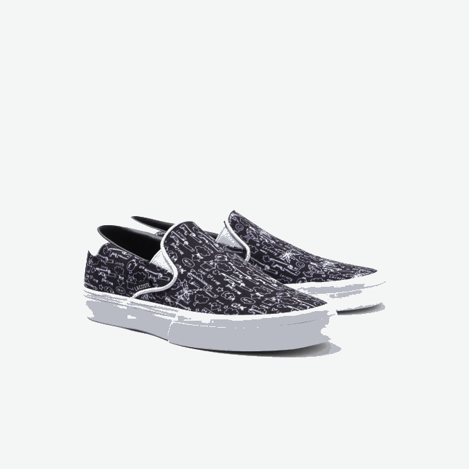 blanco y negro 312 VVL0A3322 juniors Lacoste saltar servir textil sin cordones