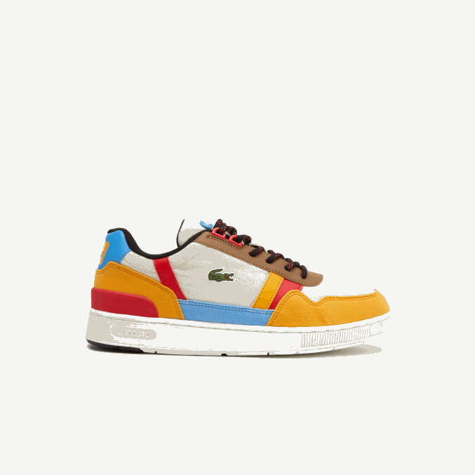 blanquecino y amarillo ht3 VVL0A3334 juniors Lacoste zapatos al aire libre sintéticos de invierno t-clip