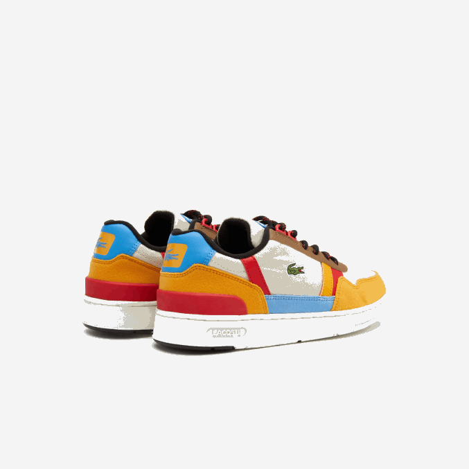 blanquecino y amarillo ht3 VVL0A3334 juniors Lacoste zapatos al aire libre sintéticos de invierno t-clip