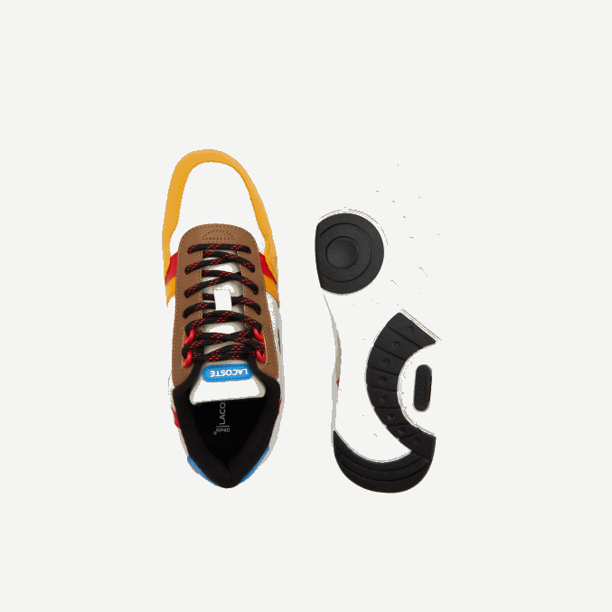 blanquecino y amarillo ht3 VVL0A3334 juniors Lacoste zapatos al aire libre sintéticos de invierno t-clip