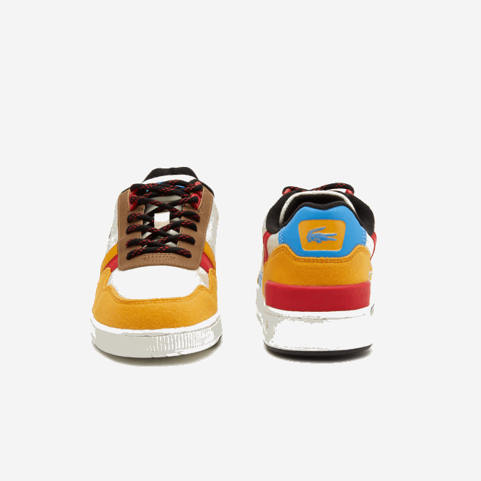 blanquecino y amarillo ht3 VVL0A3334 juniors Lacoste zapatos al aire libre sintéticos de invierno t-clip