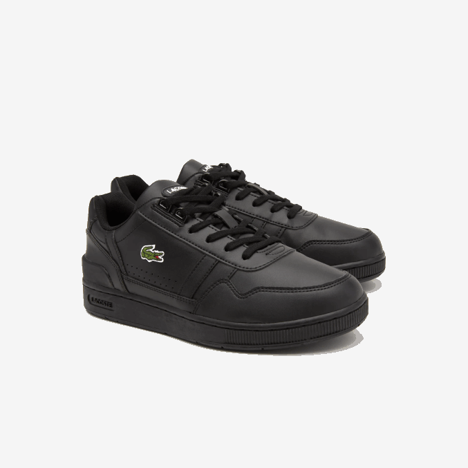 negro 02h VVL0A3314 juniors Lacoste tenis sintéticos con clip en T