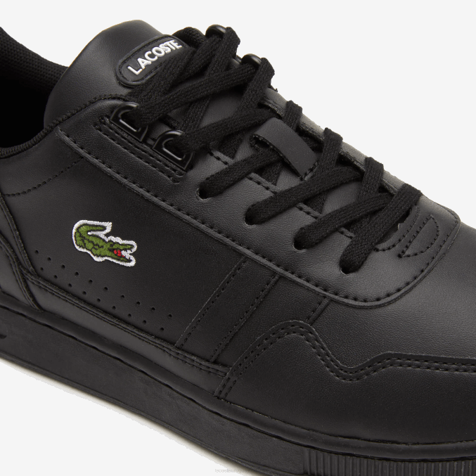 negro 02h VVL0A3314 juniors Lacoste tenis sintéticos con clip en T