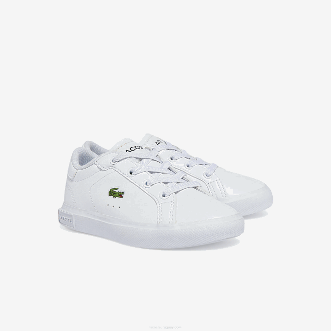 blanco 21g VVL0A2935 infantes Lacoste tenis sintéticos powercourt
